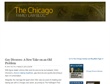 Tablet Screenshot of chicagofamilylawyersblog.com